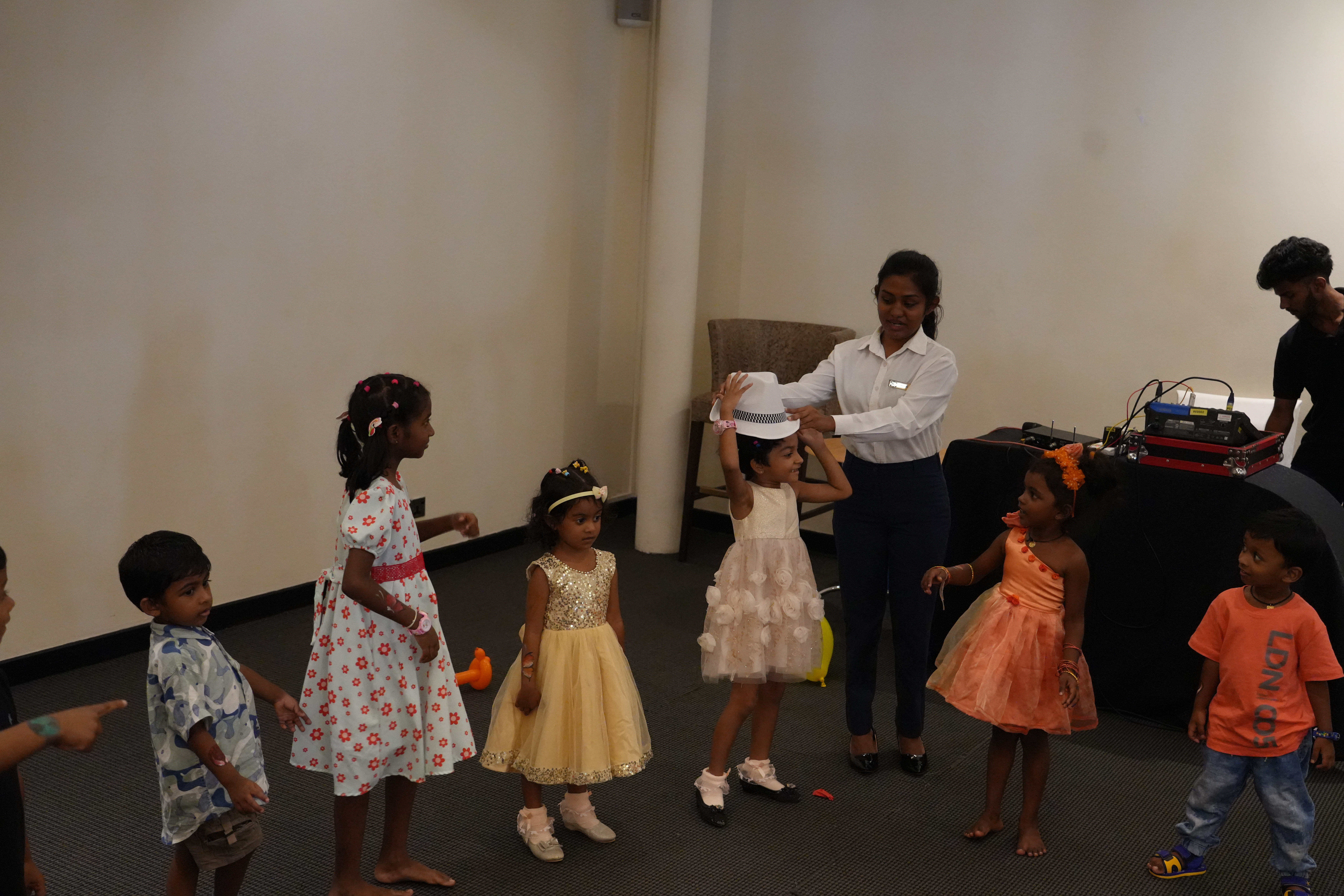 Children painting and crafting